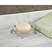 InterDesign York Lyra Bar Soap Dish for Bathroom Vanities, Kitchen Sink - Satin/Clear