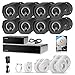Zmodo Full HD 1080p Simplified PoE Security Camera System w/Repeater, 8 x 2.0 Megapixel IP Outdoor Surveillance Camera, 8CH HDMI NVR and 1TB Hard Drive