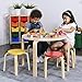 ECR4Kids Bentwood Round Table and Stool Set, Kids Furniture, Assorted, 5-Piece