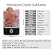 NEWBKO Himalayan Salt Lamp, Crystal Salt Lamp,Natural Air Purifying Dimmable Pink Salt Rock Crystal Amber LED Desk Night Light, Crystal Salt Lamp,with Adjustable 7 Colors Dimmer Control
