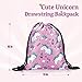 Unicorn Gift Set - Unicorn Squishy, Unicorn Slime, Unicorn Drawstring Backpack, Unicorn Card - Unicorn Gifts for Girls (Gift Box 2)