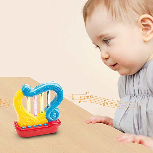 First Harp. Battery Operated Music With Features for Learning and Entertainment for Your Baby and Toddler. Portable Small Size.