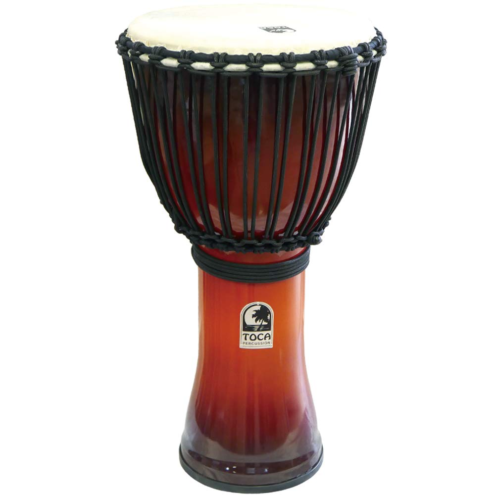 TOCA Djembe Freestyle Rope Tuned SFDJ-12AFS African Sunset 12"