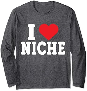 Unisex I Heart Niche Long Sleeve Medium Dark Heather