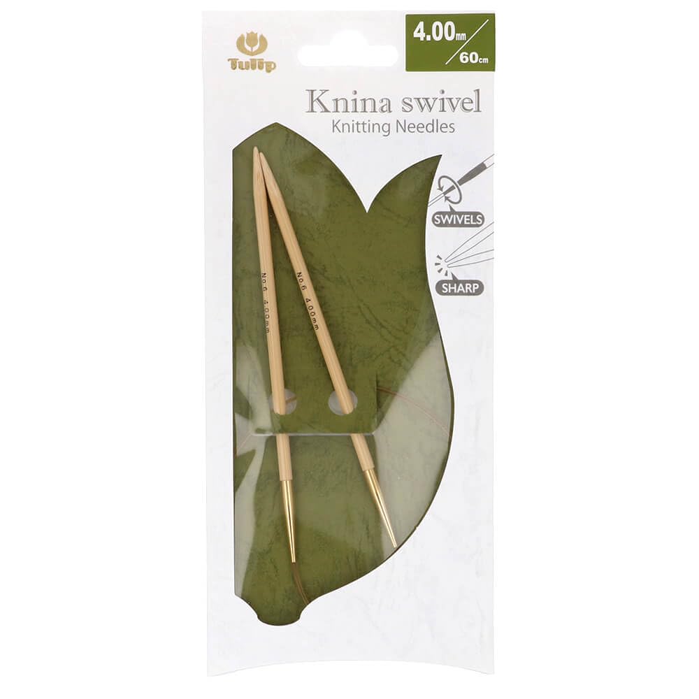 Tulip KS-600400 Knitting Needles Bamboo Beige 60cm x 4mm