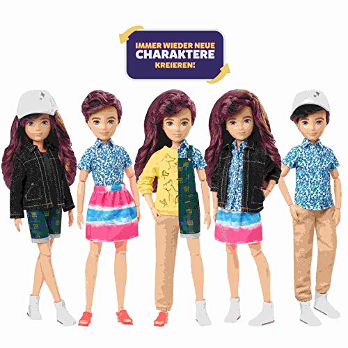 Mattel GKV46, Creatable World Deluxe Charakter Set, individuell gestaltbare Puppe DC-965 Mehrfarbig – Bild 5