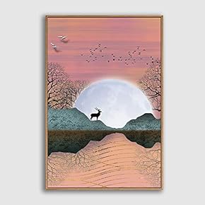 SIGNFORD Framed Canvas Home Artwork Decoration Abstract Scenery...