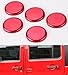 Opar Red Door Handle Exterior Push Button Cover Trim for 2007 - 2018 Jeep JK Wrangler & Unlimited - 5PCS/Set