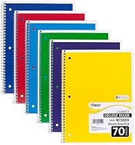 Mead 05512 Spiral Notebook, College Ruled 7.5