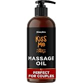 Mango Sensual Massage Oil for Couples - Alluring Tropical Full Body Massage Oil for Date Night and Nourishing Body Moisturizer with Sweet Almond - Vegan Non Greasy &amp; Smooth Gliding Formula (8 Fl Oz)