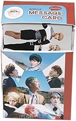 K-POP GOODS 30 High Resolution Kpop BTS Photo Message Cards + 12 A3 Posters + 1 Sticker Set