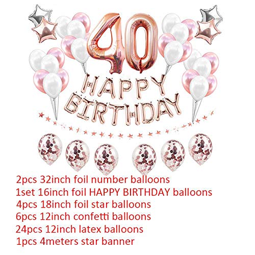 32-Inch-62-cm-40th-Birthday-Gold-Balloons-Happy-40-Years-Party-Decorations-Men-Women-Favors-Supplies-Forty-38pcs-Silver-Blue