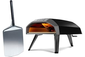 Ooni Koda 12 Gas Pizza Oven & Peel Bundle – 28mbar Propane Outdoor Portable Oven For Stonebaked 12 Inch Pizzas in 60 Seconds, Includes 12" Pizza Peel and Gas Hose & Regulator