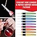 Yarn Story™ Lighted Crochet Hooks Complete Set 9/pkg - 9 pcs Light up Crochet Hook Set w/ 9 Extra Batteries – Crochet Lite Hooks – LED Crochet Hooks for Arthritic Hands Sizes 2.5 to 6.5mm (Black)