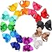 CÉLLOT Hair Bows for Girls, 8inch Oversize Large Boutique Grosgrain Ribbon Hair Bows Alligator Hair Clips, 12 Pack