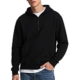 Mlgaril Men's Hoodie Quarter Zip Pullover Sweatshirts Fleece Hoodies Casual Long Sleeve Athletic Hooded Sweat Shirt for Men