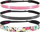 Hipsy 3pk Women's Adjustable NO SLIP Classy Style Headband Multi Gift Pack