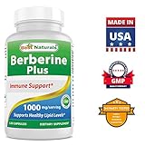 Best Naturals Berberine Plus 1000mg/Serving Supports Healthy Glucose Metabolism (Non-GMO) 120 Capsules