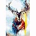 Paint by Numbers 16 x 21 inch Canvas Art Kits DIY Oil Painting for Kids/Students/Adults Beginner Wall Decorative Painting, Wapiti(Frameless)