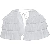 BPURB Pannier Petticoat Women Victorian Bustle Cages Hoop Skirt Cage Skirt for Women