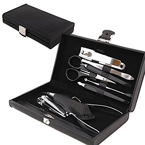 PrimeTrendz TM Deluxe 10 Piece Manicure Set with Carrying Case