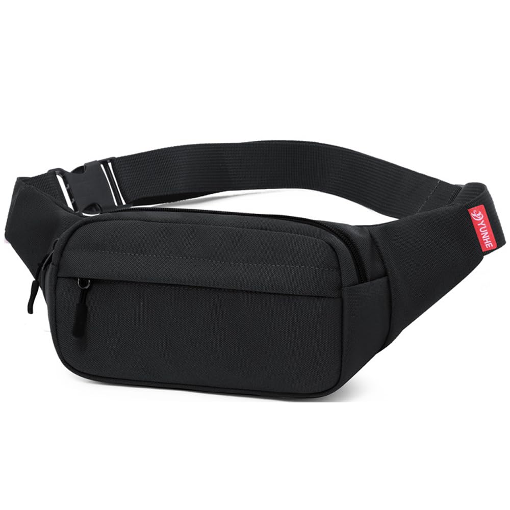Waist Pack Crossbody Fanny Packs, Water Resistant Sports Waist Pack Bags for Women Men, Belt Bag for Travel Walking Running Hiking Cycling, Convenience to Take Away, Easy Carry Any Phone, Wallet