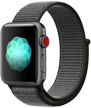 Tentan Woven Nylon Strap Replacement Sport Loop Nylon Band for Apple Watch Band Series 3 Series 2 Series 1 All Versions (42MM Dark Olive)
