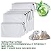 Reusable Produce & Grocery Mesh Bags by Acuity Chef. Premium Set of 9 Washable Storage Bags w/Drawstrings Keep Food Fresh. Also Ideal for Shopping or as Small Sandwich Saver Bags