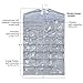 Hanging Jewelry Organizer from Unjumbly, Surpassing all Jewelry Hangers - Inbuilt Rotating Hanger, 32 Varying Sized Pockets and 18 Large Hoops, Keeping Your Closet Organized