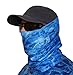 Aqua Design Fishing Sun Mask Camo Multipurpose Face Wind Sun Protection Head Tube Sizes Youth to Adult XL Fishing Hunting Gaiter, Medium, Royal Ripple