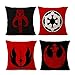 Bayyon Decorative Throw Pillow Covers Set of 4 Cotton Linen Cushion Star Wars Covers 18 x 18 inch (Set of 4)