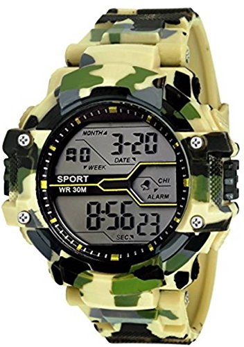 dervin digital black dial men's & boy's watch - armwath