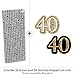 Adult 40th Birthday - Gold - Paper Straw Decor - Birthday Party Striped Decorative Straws - Set of 24