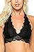 Residents On Women's Stretchy Halter Full Lace Bralette Bra Top