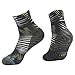 HUSO Men Women Print Cushion Athletic Performanc Crew Socks 1,4,6 Pair Multi Color