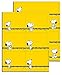 Eureka Yellow Snoopy Sticker Name Tags and Labels, 56pc