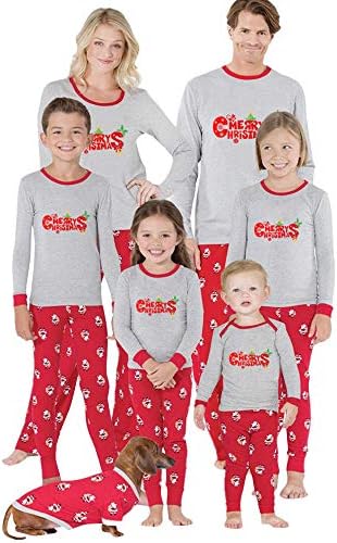 Pyjamas Women Men Kids Christmas Family Pajama Sets Santa Claus Printed Homewear Sleepwear