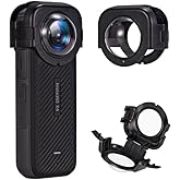 Coyktonty Lens Guard/Snap-on Optical Glass Protector Cover for Insta360 X4,9H Hardness High Transmittance,Waterproof Dustproof