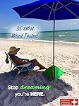 beachBUB All-In-One Beach Umbrella System (includes BUBrella, beachBUB Base & Accessory Kit)