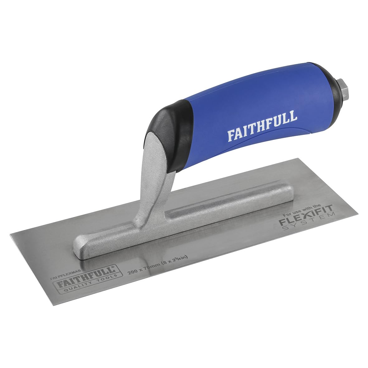 Faithfull Flexifit Plastering System Master Trowel Stainless Steel 200 x 70mm