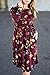 ZESICA Women's Long Sleeve Floral Pockets Casual Swing Pleated T-Shirt Dress