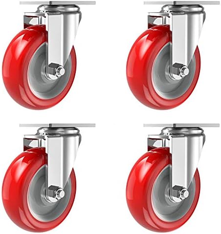 キャスターノルディックミニマリストスタイルの家具用キャスター耐摩耗性 耐荷重性300 Kg ミュート 防塵輸送用キャスターゴムキャスターキャビネット キャスタートロリーキャスター自在キャスター 3 4 5インチ Iplanning Com My