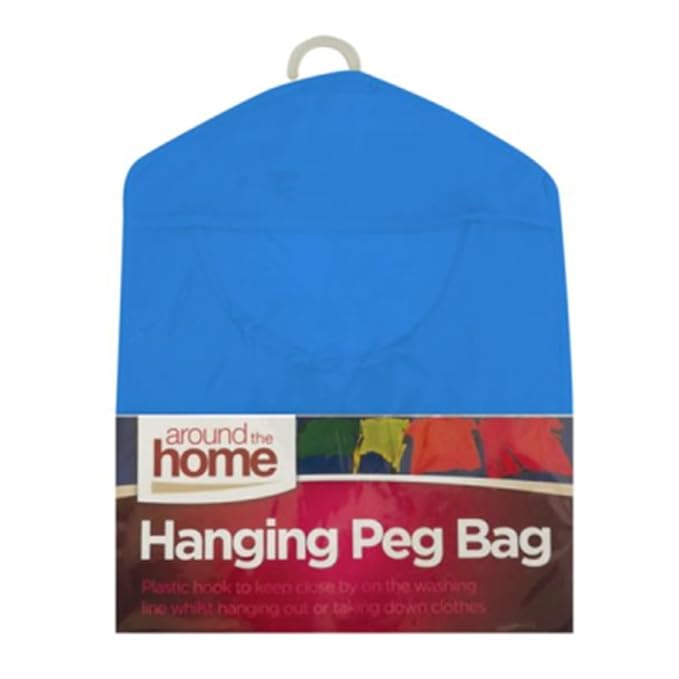 Hanging Clothes Peg Washing Laundry Peg Bag Blue Amazon.co.uk Kitchen