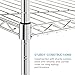 Lifewit 4 Tier Wire Shelving Unit Adjustable Storage Shelf Free Standing Unit Heavy Duty Corner Shelves with Wheels for Bathroom/Kitchen/Living Room,Silver