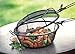 Outset 76182 Chef's Jumbo Outdoor Grill Basket and Skillet with Removable Handles