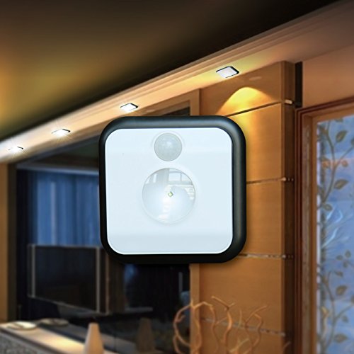 2 Pack 140 Lumen Battery Powered Activated motion sensor light 15 feet LED Ceiling Lights Stick-Anywhere adhesive mounting. Kids rooms Hallways Closets Stairs Bathrooms Bedrooms Kitchen Nurseries
