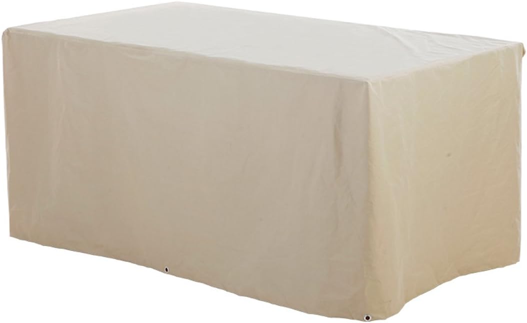 Grand Live Beige Patio Table Cover 300g/m? (Rectangular-Large Size) 98X47x33inch - Durable and Water Resistant Furniture Set Cover