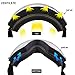 Zionor X Ski Snowboard Snow Goggles OTG Design for Men & Women with Spherical Detachable Lens UV Protection Anti-Fog