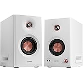 Edifier MR5 2.0 Studio Monitor Bookshelf Speakers, 110W(RMS), Hi-Res Audio, Bluetooth 6.0, 3-Way Active Design, Room Compensation, XLR/TRS/RCA Inputs, Compact Size for Home Studio & Music - White
