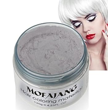 Buy Mofajang Grandma Grey Grandpa White Hair Color Wax One Time
